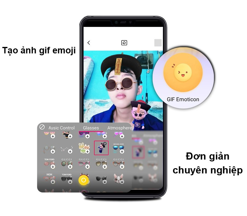 alt text: Tạo ảnh gif emoji đáng yêu và ngộ nghĩnh với Pitu.