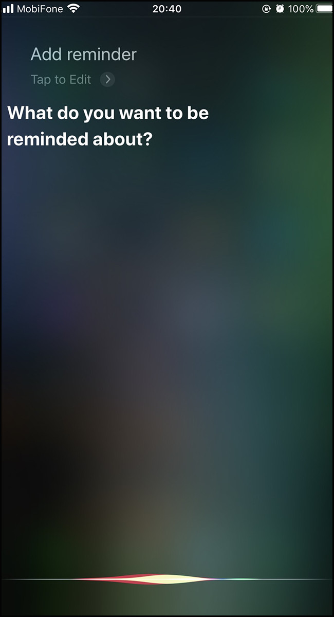 alt text: Yêu cầu Siri thêm lời nhắc