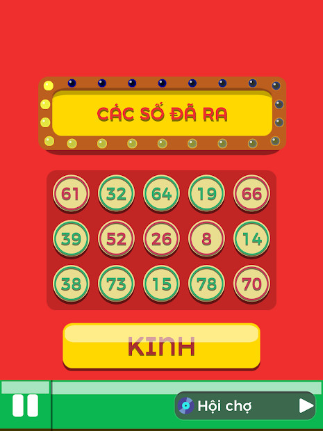 Bảng kết quả trong game Rao Lô Tô