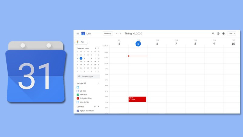 Cách sử dụng google calendar