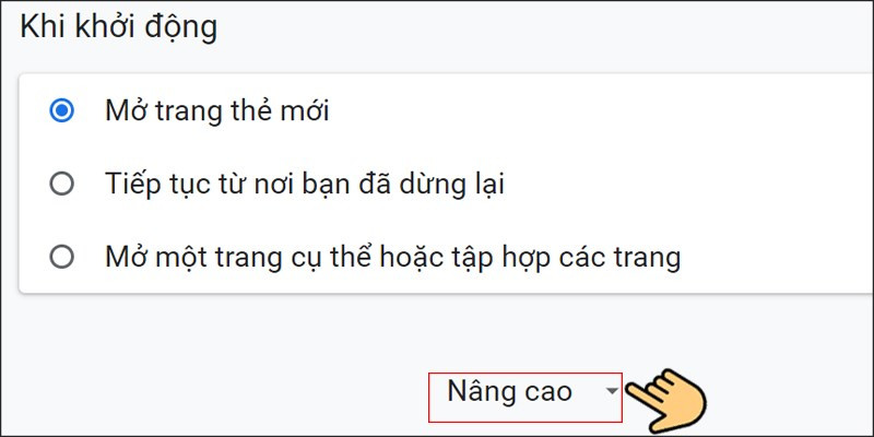 Cài đặt nâng cao