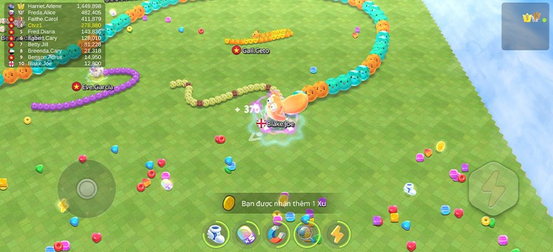 Cạm bẫy đối thủ trong Sweet Crossing: Snake.io