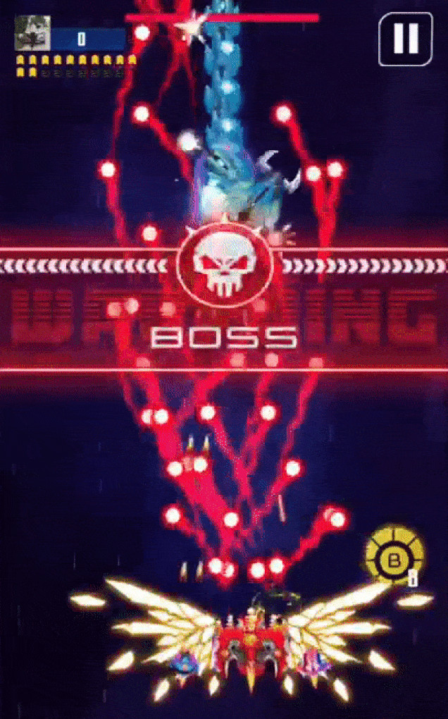 Cảnh đấu boss trong game Bắn Ruồi