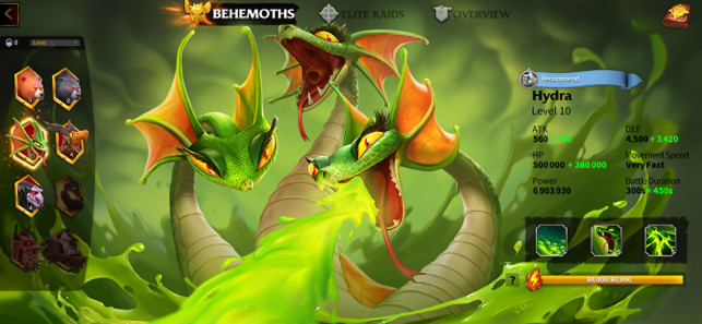 Chiến đấu với rồng trong game Call of Dragons