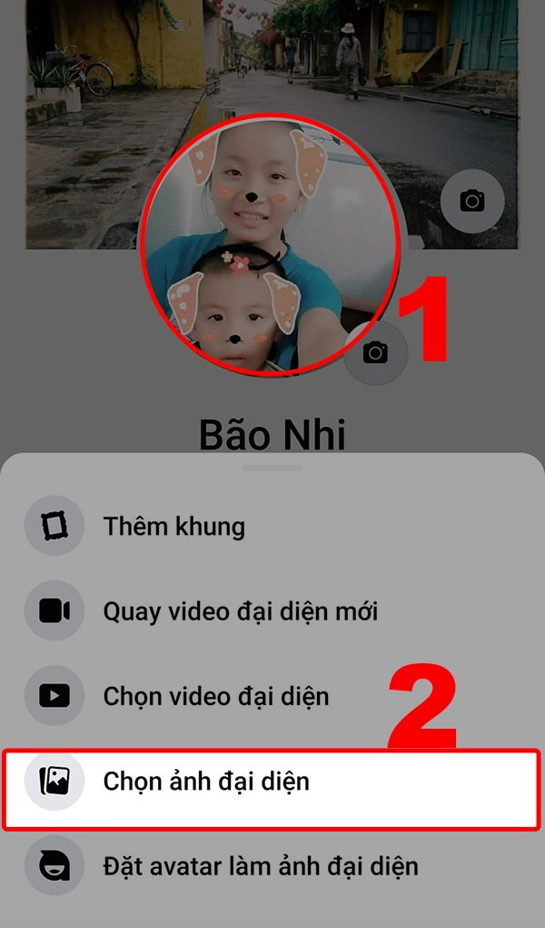 Chọn ảnh đại diện mới