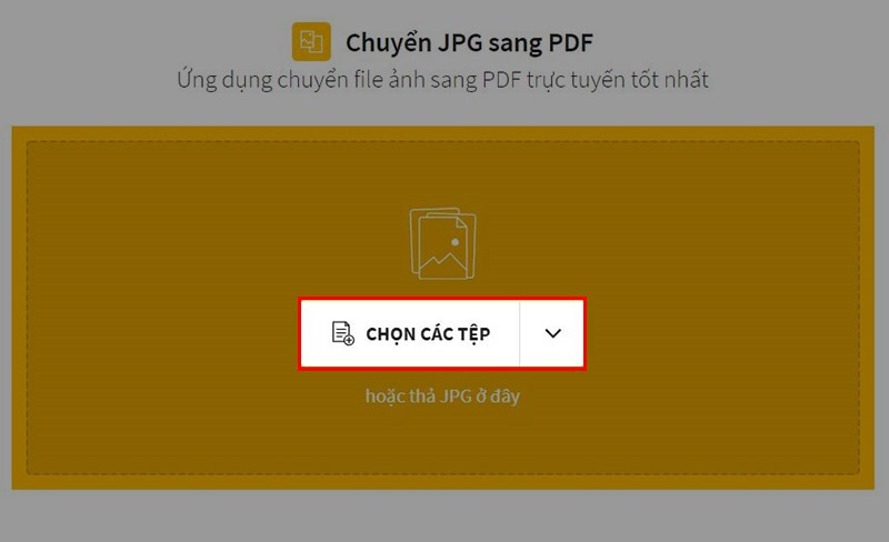 Chọn JPG sang PDF