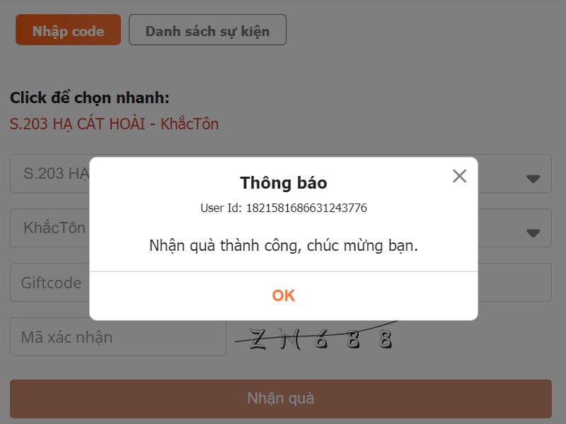 Code Thiếu Niên Danh Tướng 3Q mới nhất và cách nhập code nhận quà khủng