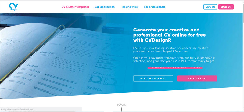 cvdesignr.com - trang web tạo CV miễn ph&iacute;