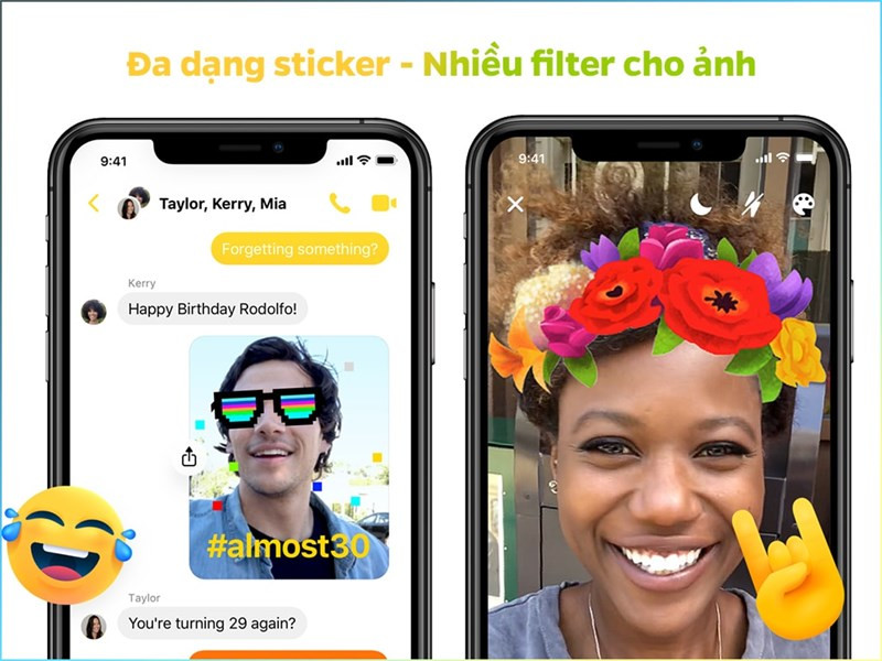  Đa đạng Sticker v&agrave; filter