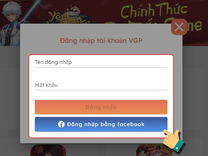 Đăng nhập tài khoản game