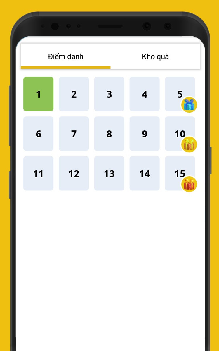Điểm danh mỗi ngày nhận quà hấp dẫn