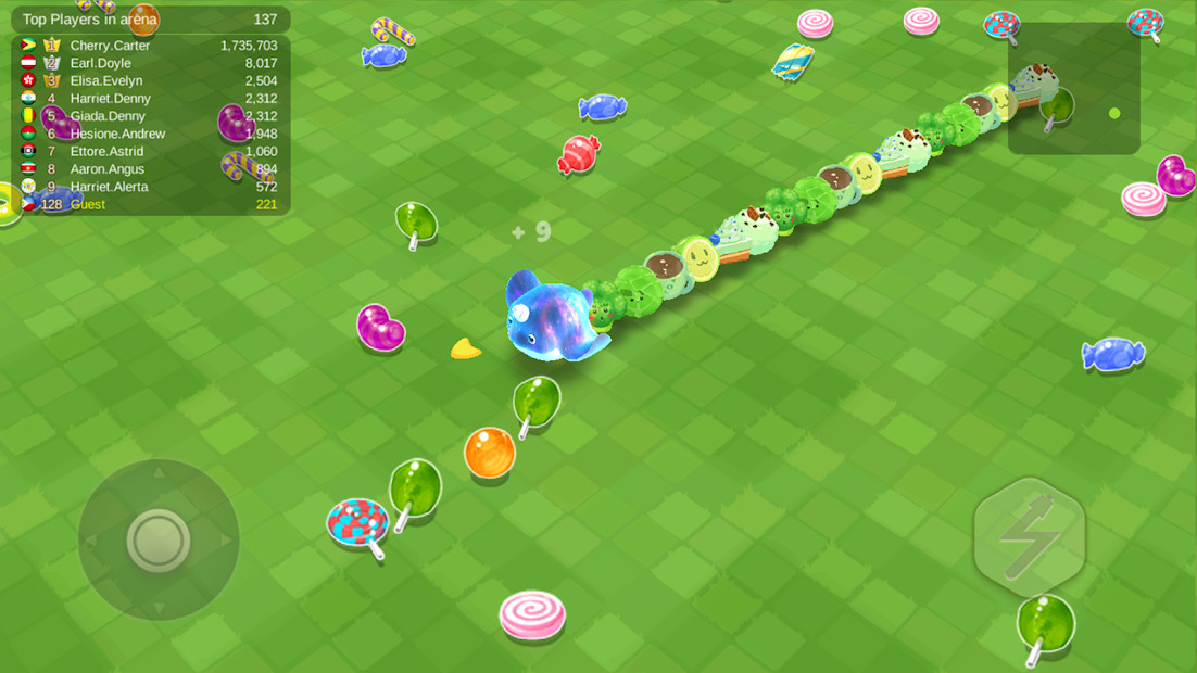 Giao diện game Sweet Crossing: Snake.io