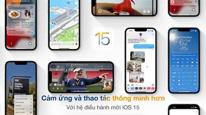 Giao diện th&ocirc;ng minh với IOS 15