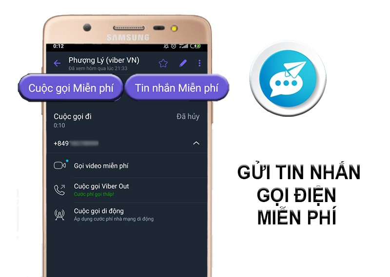 Gọi thoại, gửi tin nhắn miễn phí với Viber Messenger