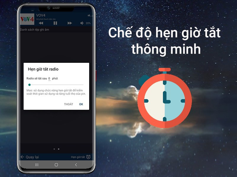 Hẹn giờ tắt radio