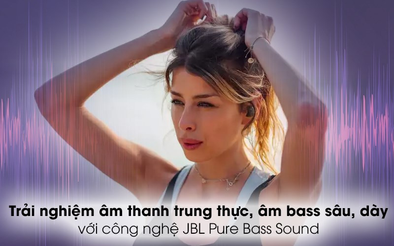 JBL T115TWSWHTAS trải nghiệm âm thanh sâu và dày