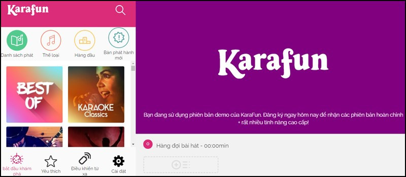 KaraFun - Ứng dụng hát Karaoke nhạc quốc tế