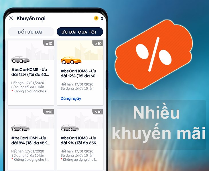 Khuyến mãi hấp dẫn trên Be