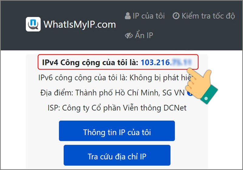 Kiểm tra IP công cộng