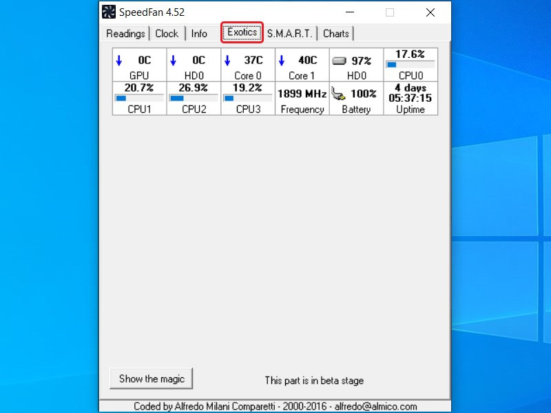 Kiểm tra nhiệt độ CPU