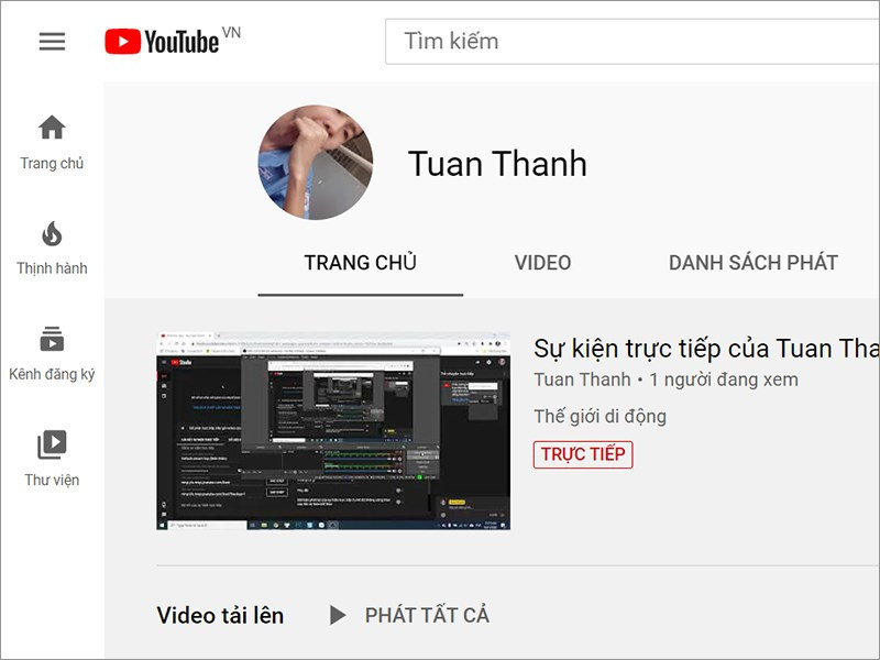 Livestream hoàn thành