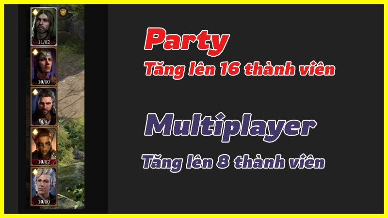 Mod tăng giới hạn thành viên party