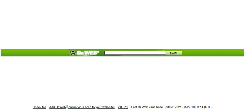 online.drweb.com - Phần mềm quét virus online miễn phí