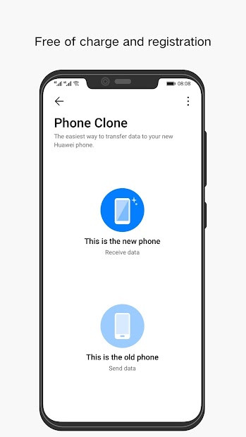 Screenshots Phone Clone: Truyền nhanh dữ liệu sang thiết bị Huawei