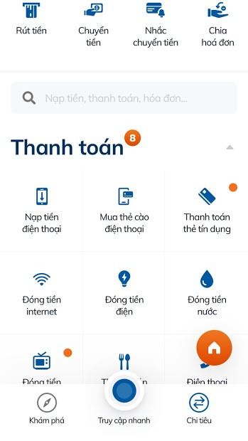 Screenshots Sacombank Pay - Phần mềm thanh toán online của Sacombank