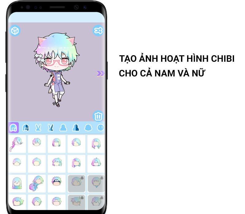 Tạo ảnh hoạt h&igrave;nh chibi cho cả nam v&agrave; nữ&nbsp;