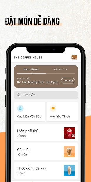 Đặt Đồ Uống Nhanh Chóng, Tiện Lợi Cùng Ứng Dụng The Coffee House