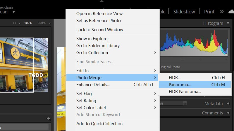 T&iacute;nh năng Panorama của Lightroom CC