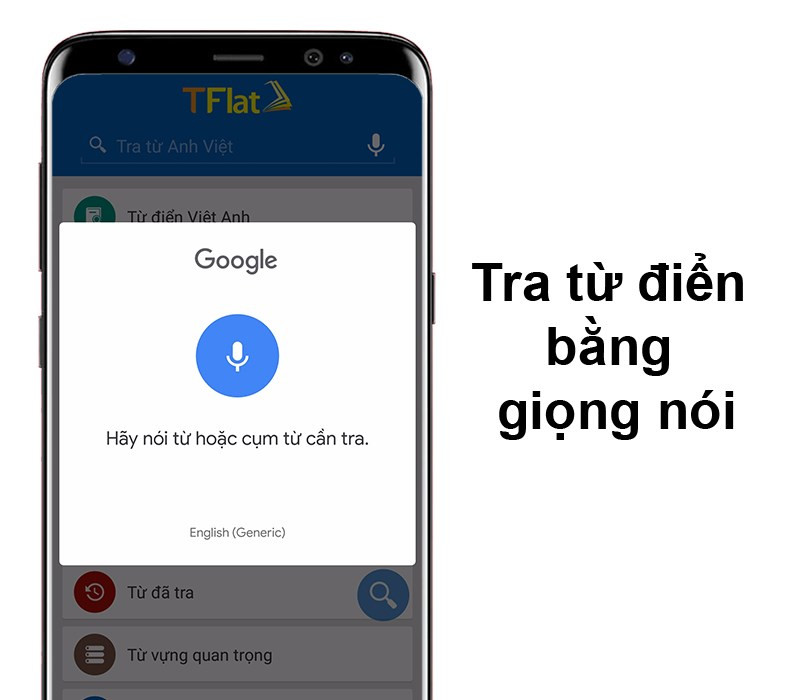 Tra từ bằng giọng nói trên TFlat