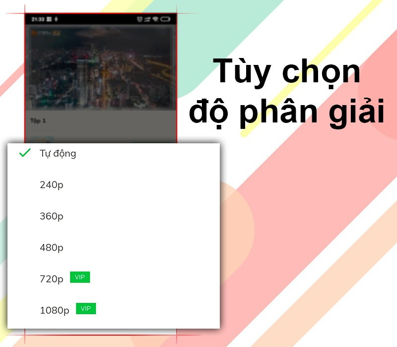 Tuỳ chỉnh độ ph&acirc;n giải đa dạng tr&ecirc;n Zing TV