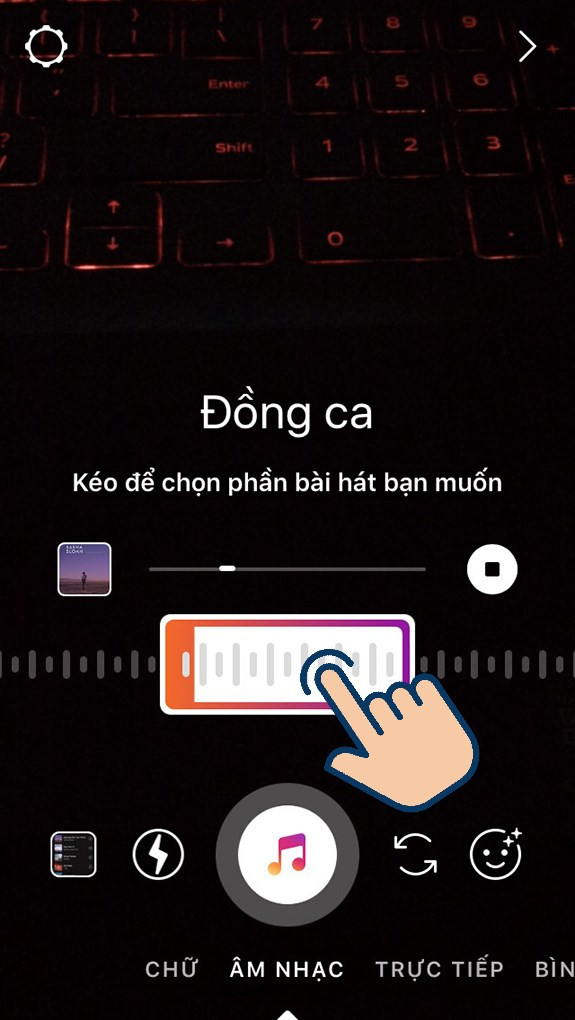 Tùy chỉnh nhạc cho Story Instagram