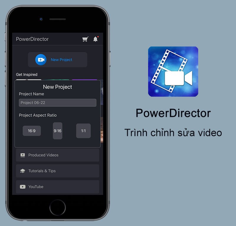 Ứng dụng PowerDirector trên điện thoại