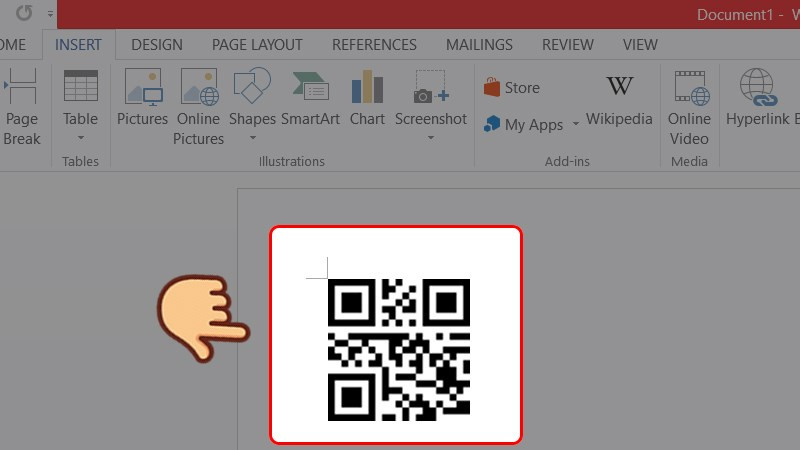 Vậy l&agrave; bạn đ&atilde; tạo th&agrave;nh c&ocirc;ng một m&atilde; QR Code tr&ecirc;n file Word/Excel/Powerpoint rồi