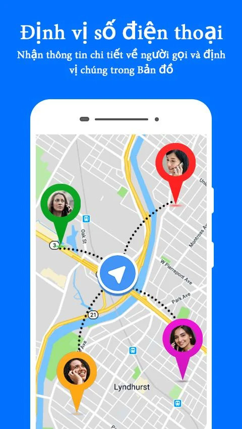 Vị trí số điện thoại di động