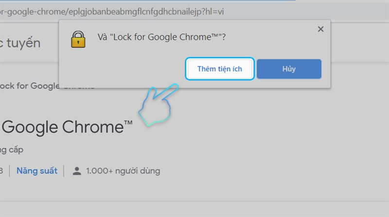 Xác nhận Lock for Google Chrome