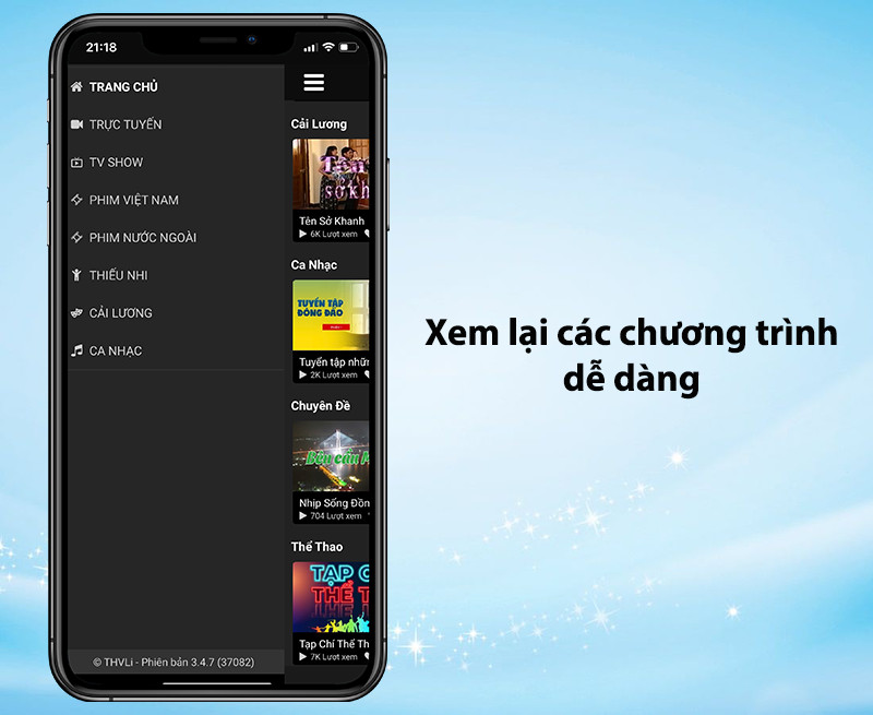 Xem lại chương trình trên THVLi