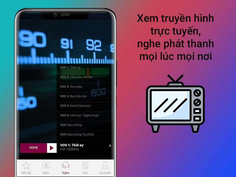 Xem truyền hình trên VTC NOW