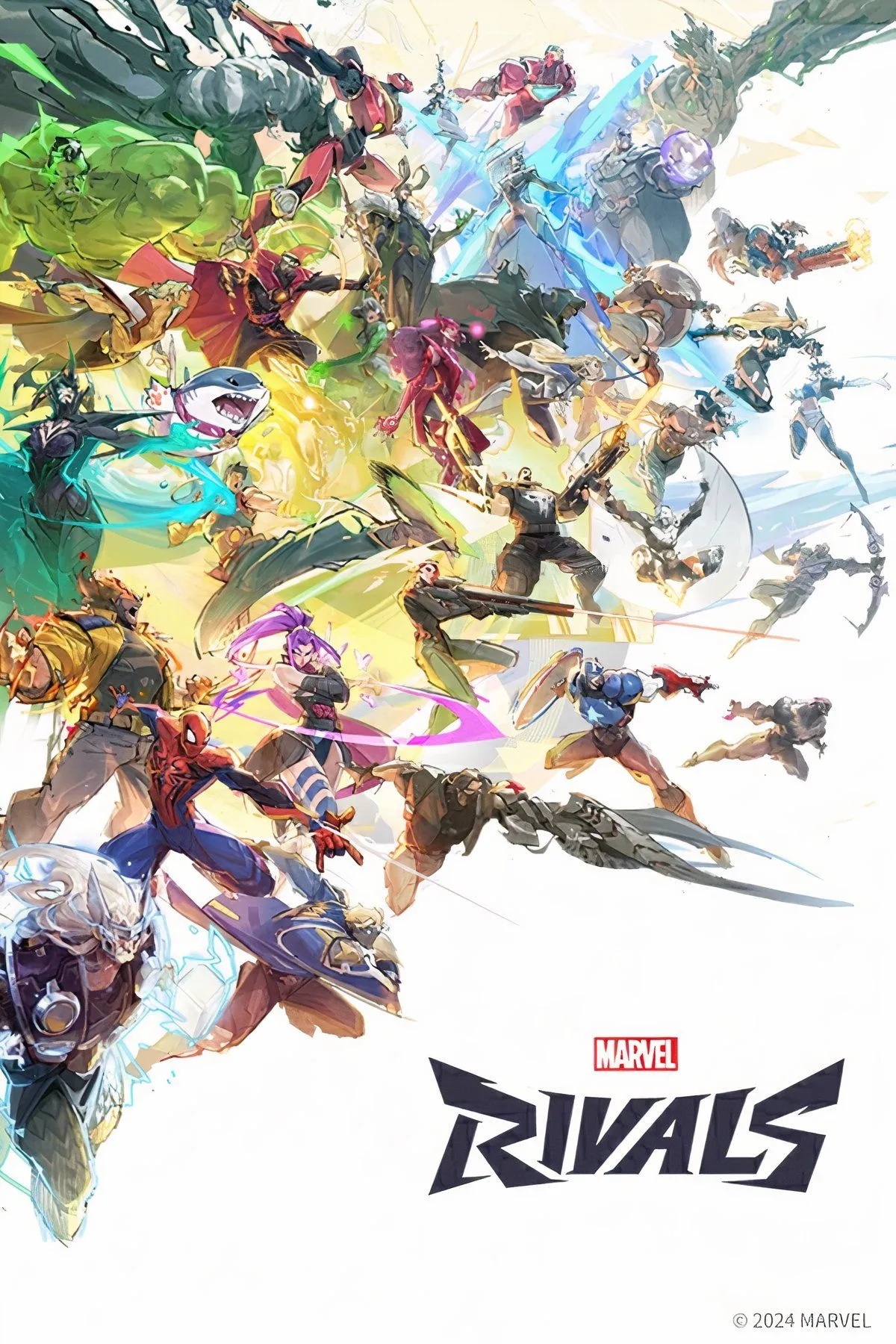 Ảnh cắt ghép các siêu anh hùng trong game Marvel Rivals