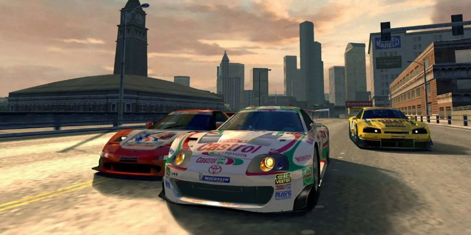 Ảnh chụp màn hình một cuộc đua trong Gran Turismo 4