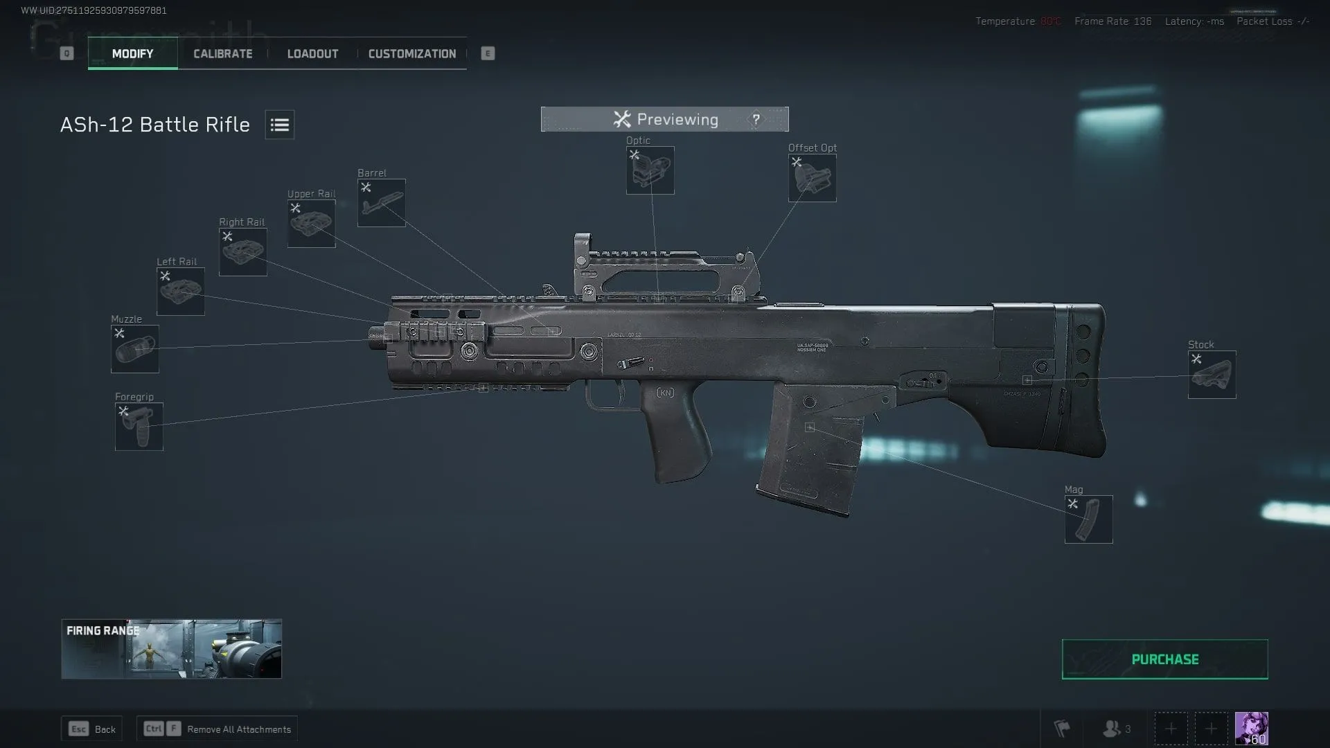 ASh-12 battle rifle Delta Force với ống ngắm và tay cầm