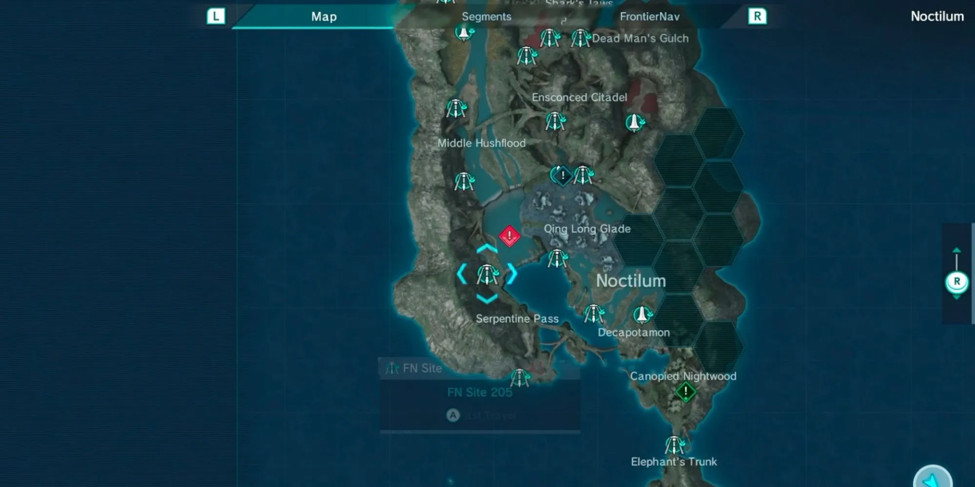 Bản đồ thế giới rộng lớn của hành tinh Mira trong Xenoblade Chronicles X