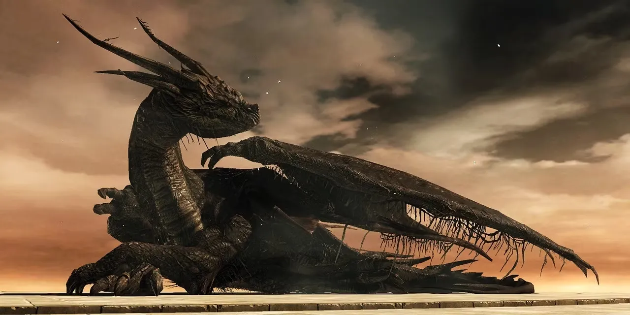 Boss Rồng Cổ Đại (Ancient Dragon) trong Dark Souls 2