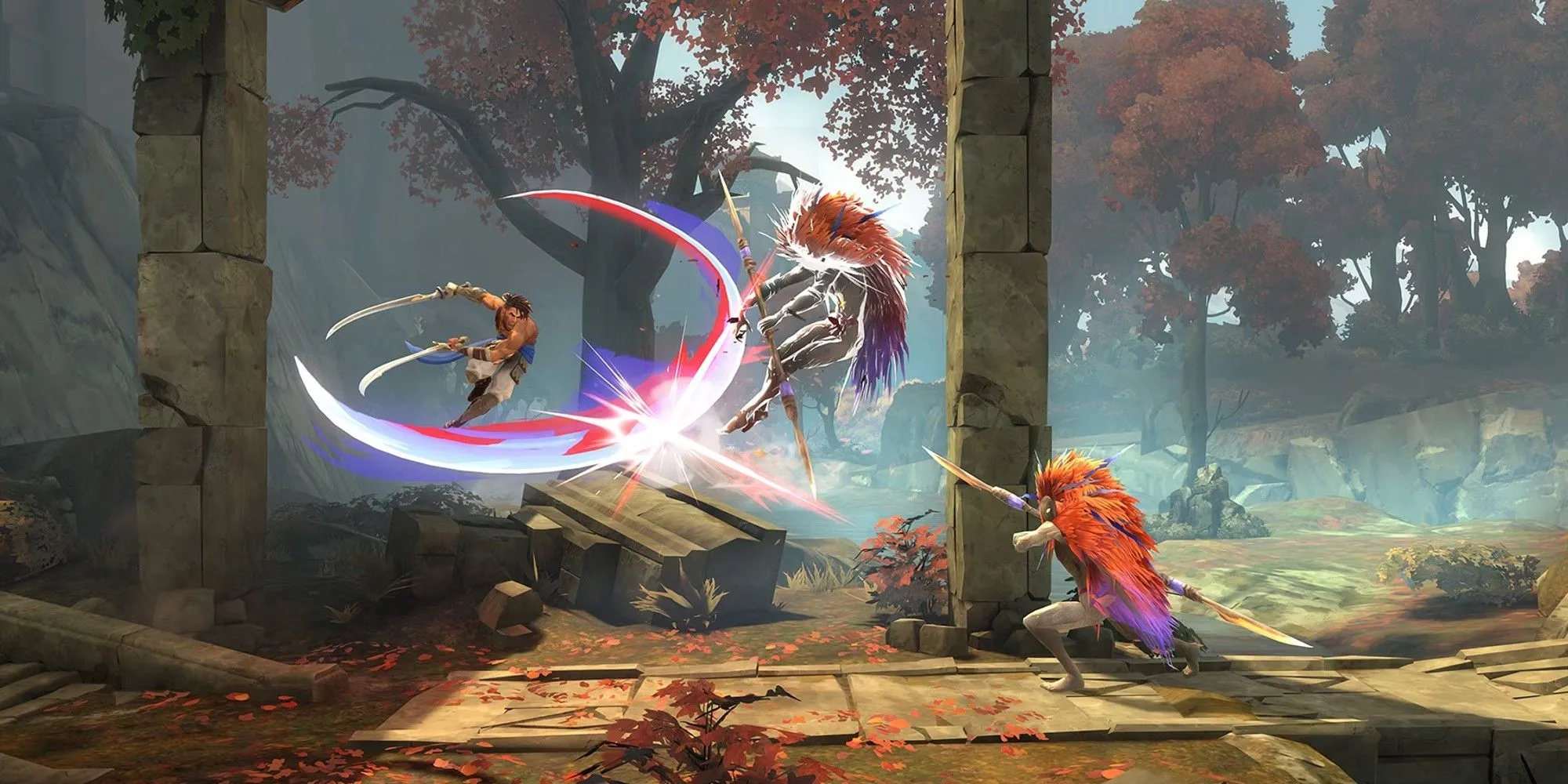 Cảnh chiến đấu trong Prince of Persia: The Lost Crown