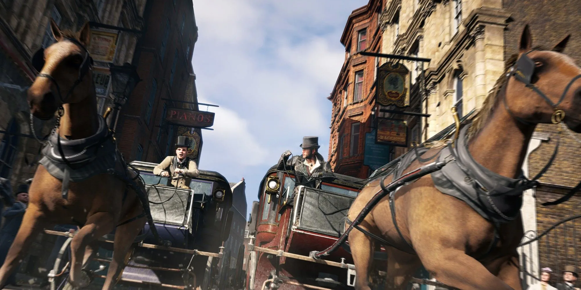 Cảnh rượt đuổi xe ngựa kịch tính trong Assassin's Creed Syndicate