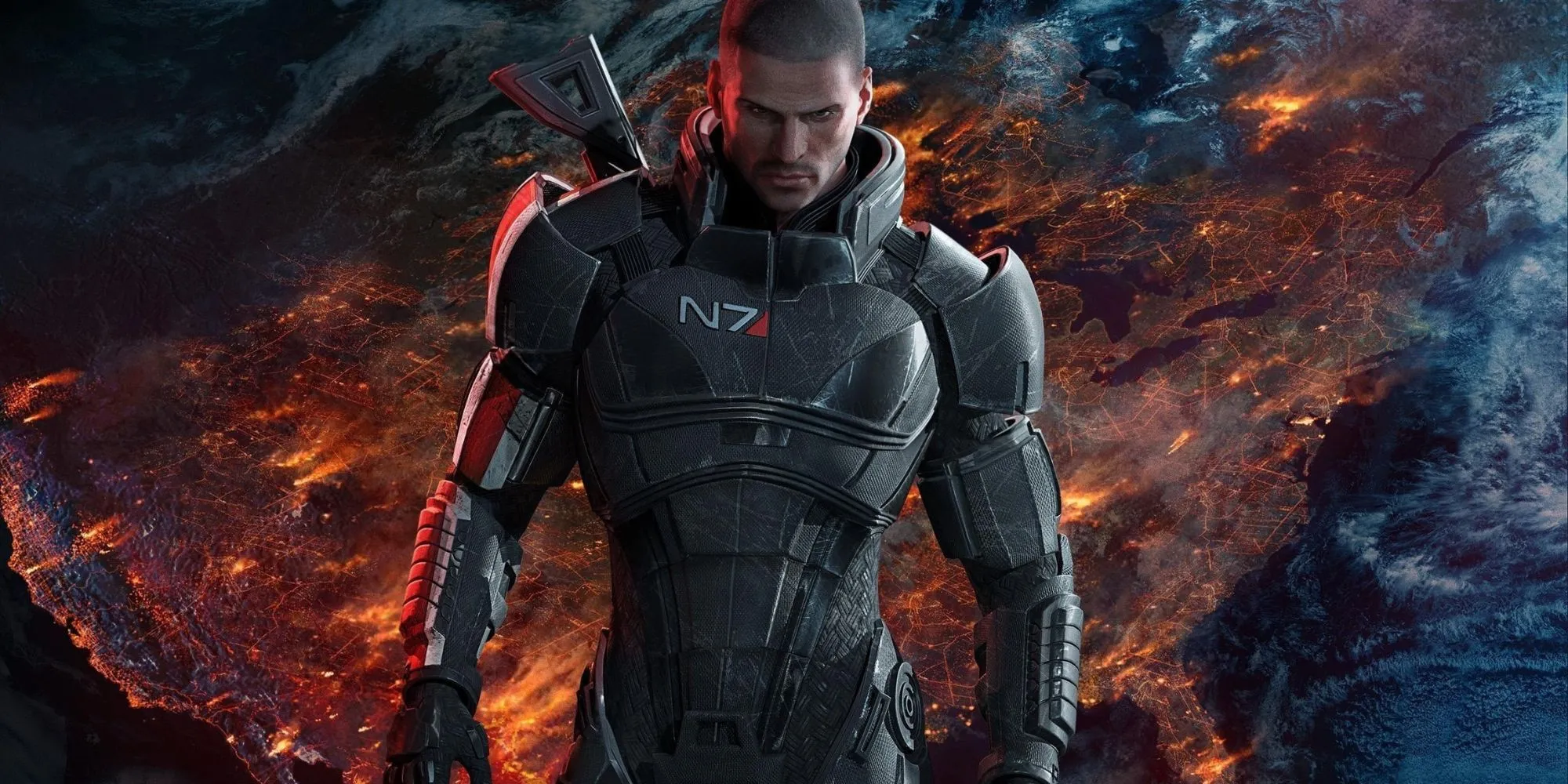 Chỉ huy Shepard trong Mass Effect Legendary Edition với bộ giáp N7