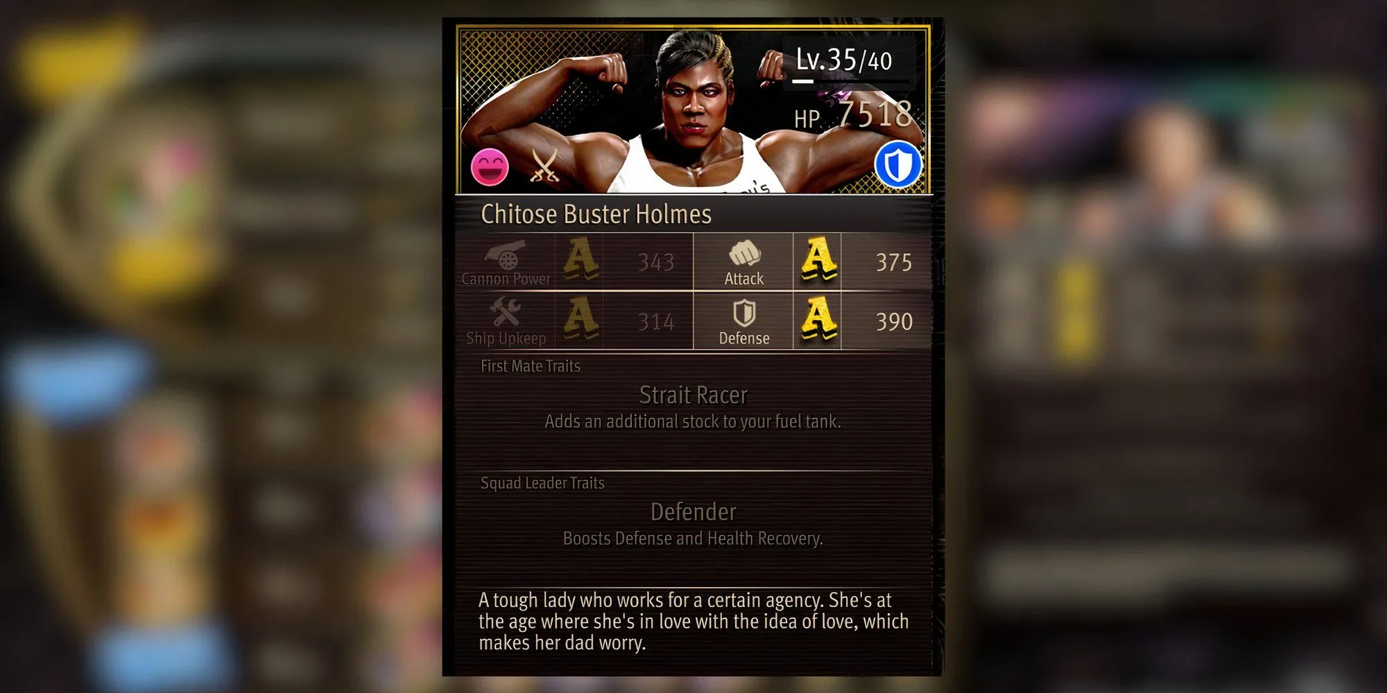Chitose Buster Holmes, một thuyền viên tiềm năng trong Pirate Yakuza